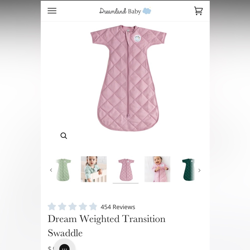 Dreamland Baby Weighted Transition Swaddle, 3-6 Months